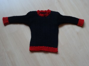 Pullover - schwarzrot Grösse 92 Fr. 35.-