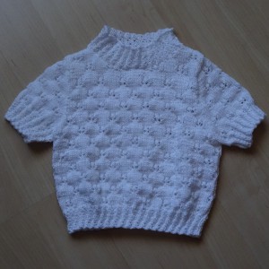 Kurzarm-Pullover - weiss (Garbn) Grösse 104 Fr. 37.-