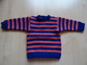 Pullover - blaurosa Grösse 74 Fr. 32.-